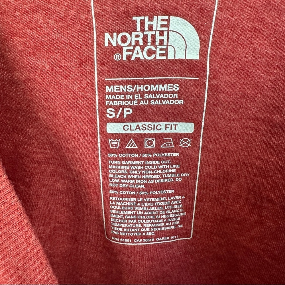 The North Face Men’s Core Half Dome Short-Sleeve T-Shirt Red Classic Fit Size S - Picture 7 of 8